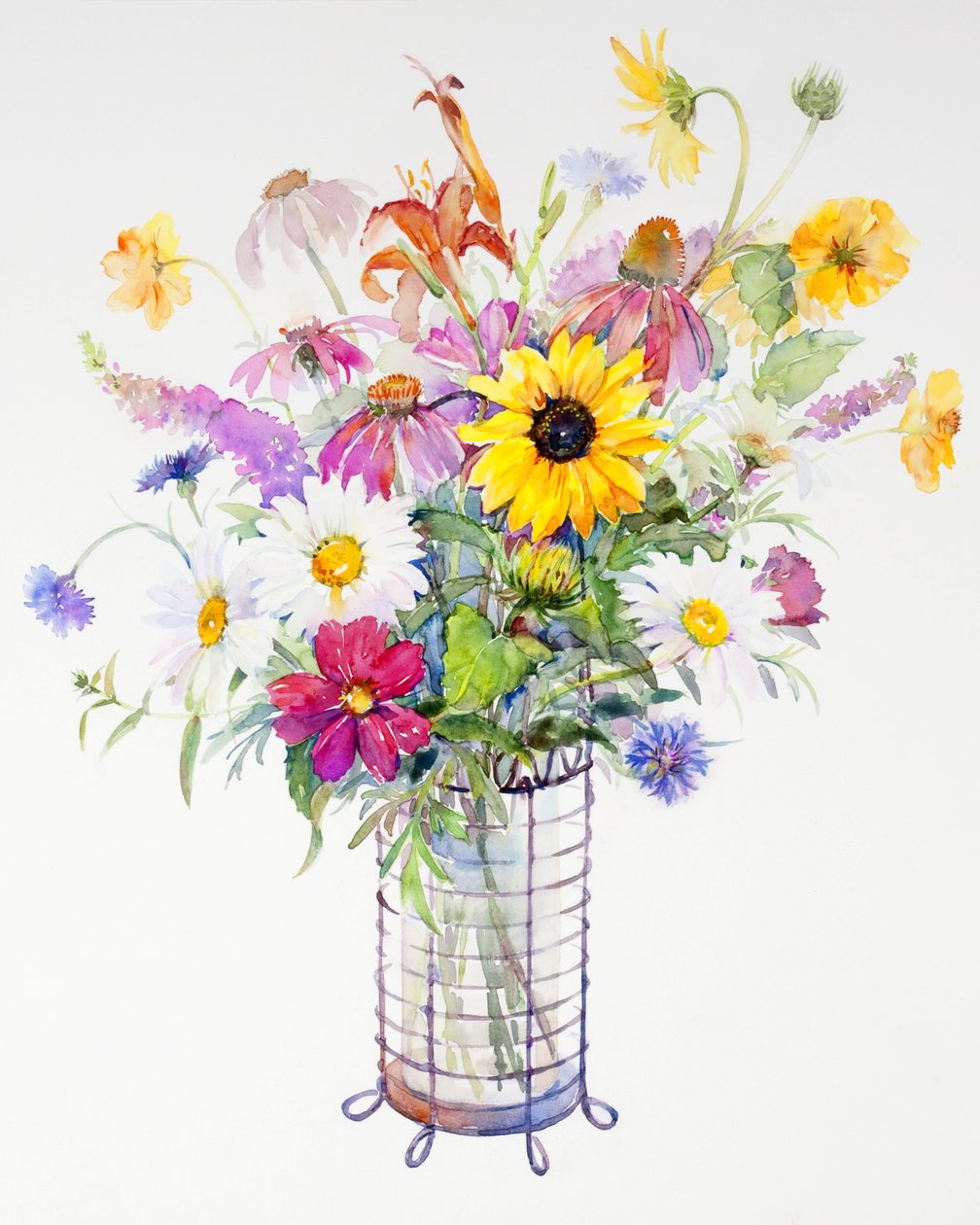 Bouquet Misto, 2013, (aguarela) de John Keeling