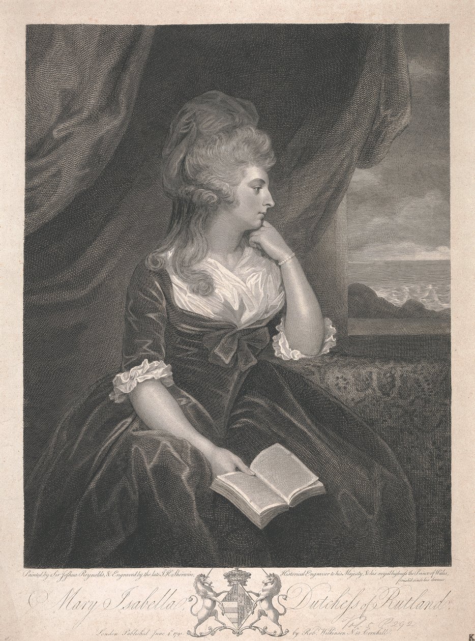 Mary Isabella Manners (née Somerset), Duquesa de Rutland de John Keyse Sherwin