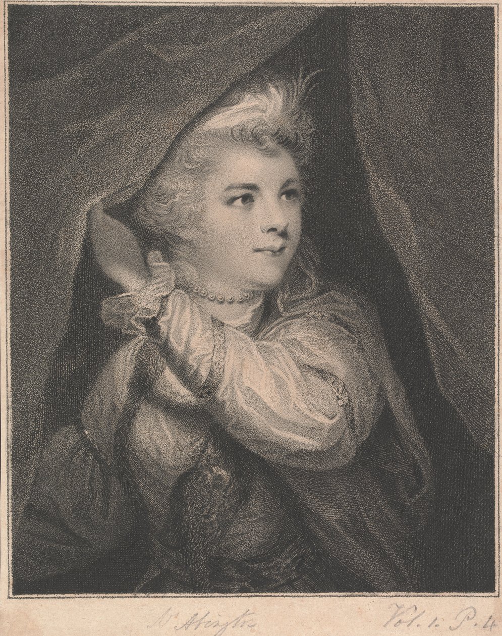 Sra. Frances Abington (née Barton) como Roxalana em "The Sultan de John Keyse Sherwin