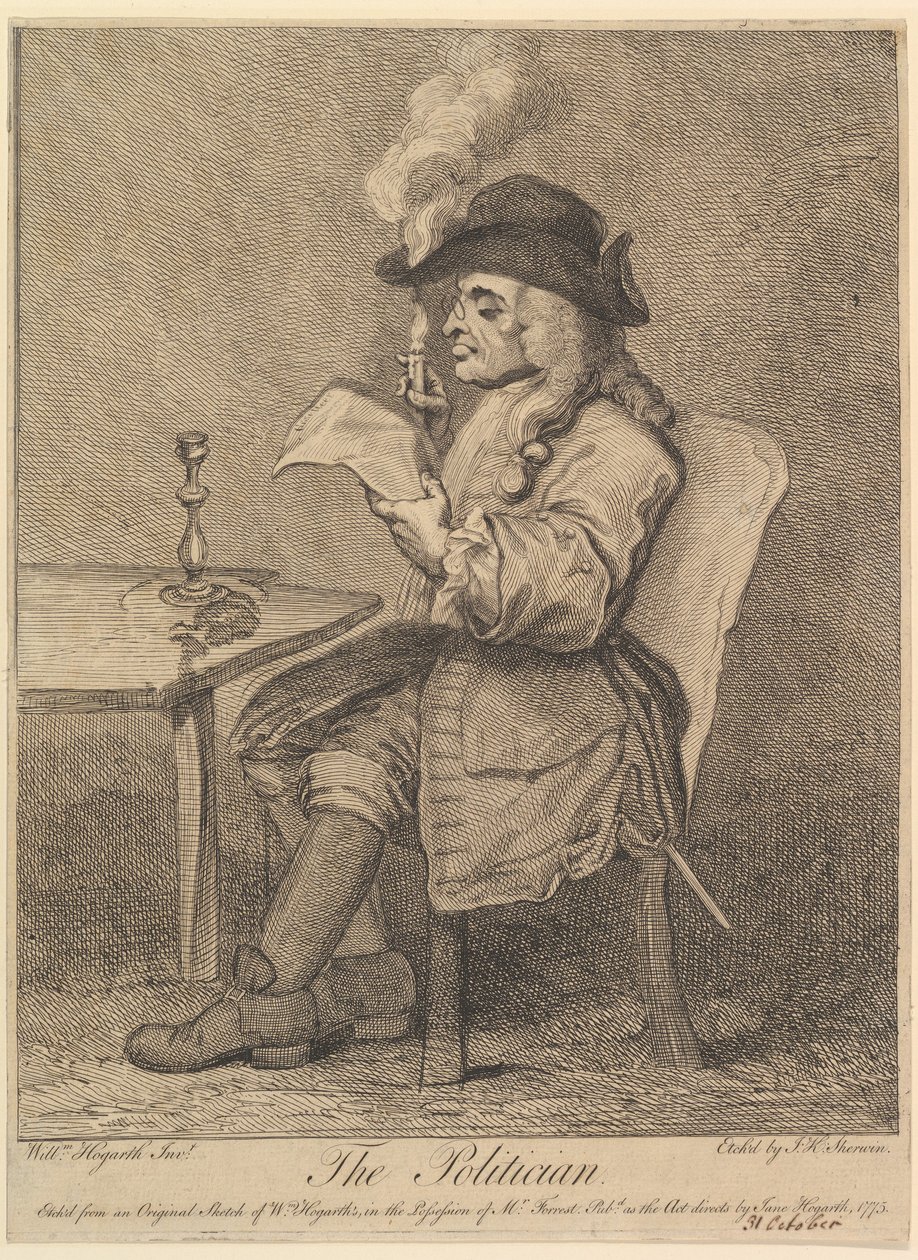 The Politician, 1775. de John Keyse Sherwin