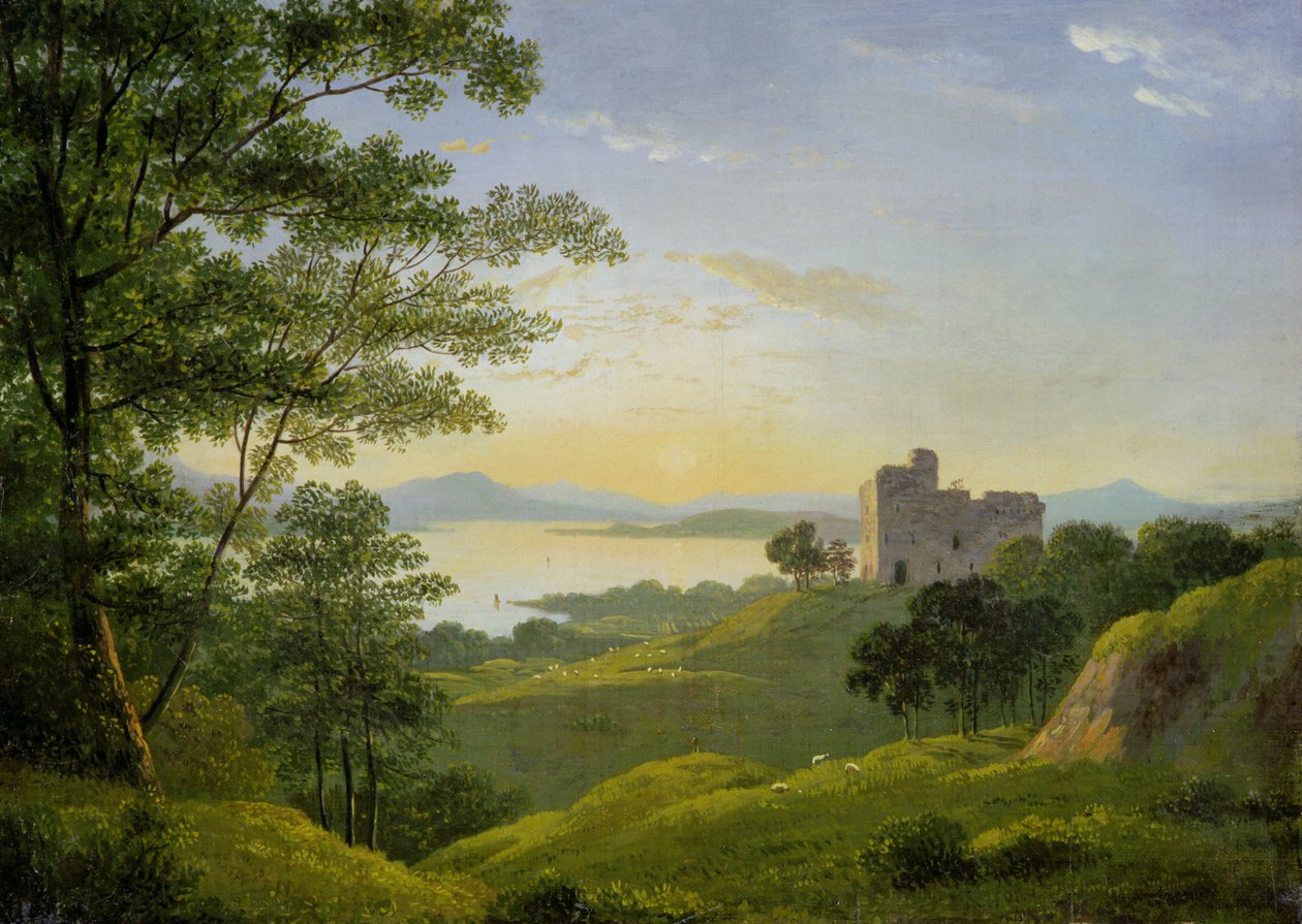 Pôr do sol nas terras altas ocidentais, c.1820 de John Knox