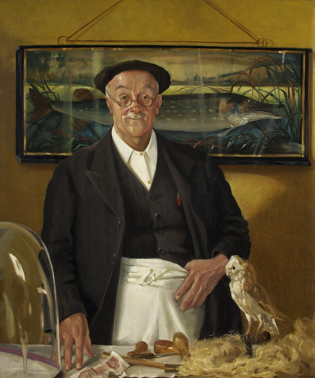 Mr. Chopping the Taxidermist (óleo sobre tela) de John Kynnersley Kirby