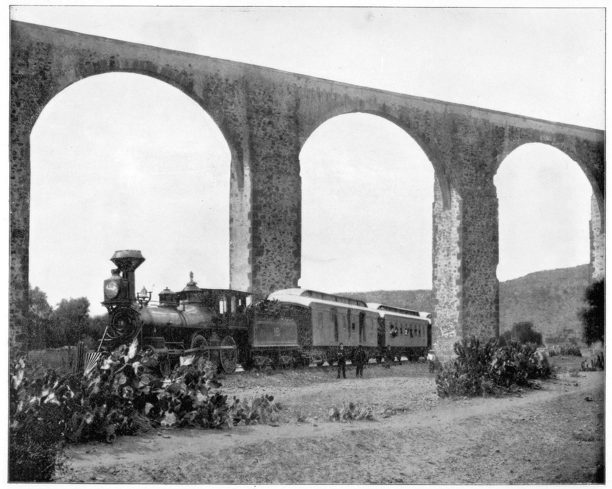 Aqueduto perto de Queretaro, México, final do século XIX de John L. Stoddard