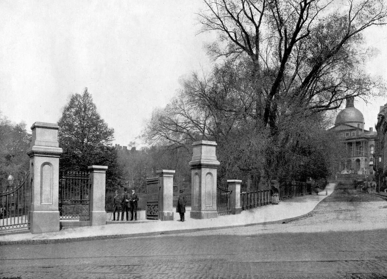 Boston Common, Boston, Massachusetts, EUA, 1893. de John L. Stoddard