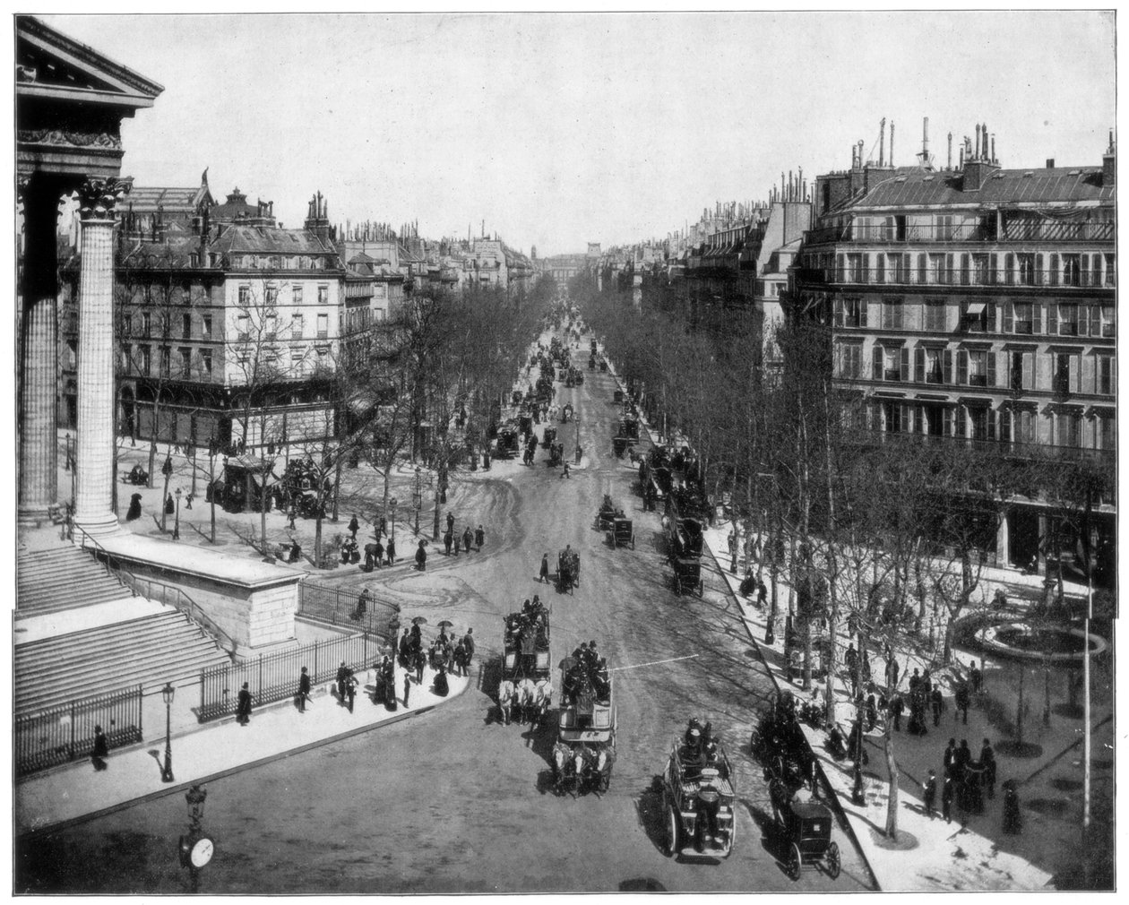 Boulevard de la Madeleine, Paris, final do século XIX de John L. Stoddard