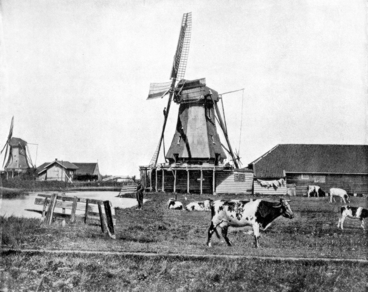 Moinhos holandeses, Holanda, final do século XIX de John L. Stoddard