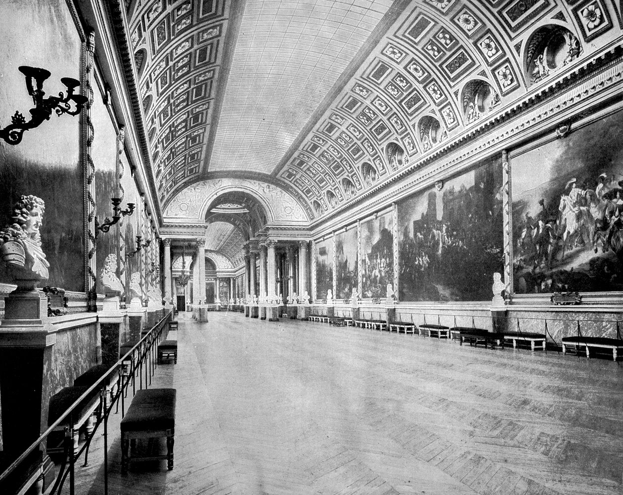 Galeria de batalhas, Versalhes, França, 1893. de John L. Stoddard