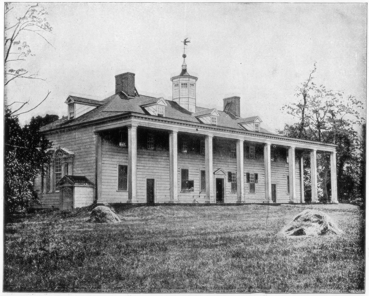 Casa de George Washington, Mount Vernon, Virgínia, final do século XIX de John L. Stoddard