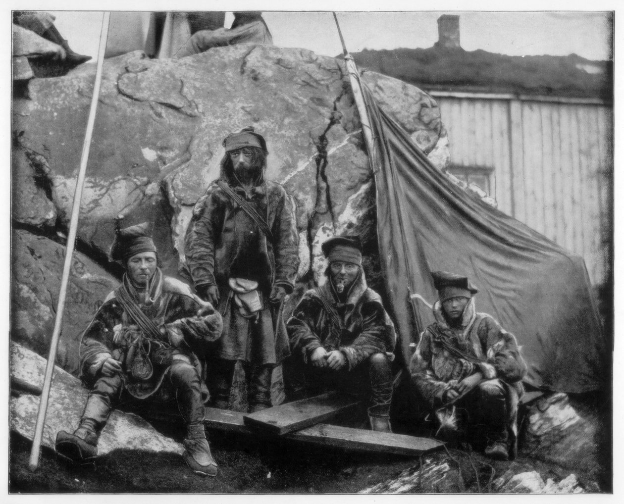 Grupo de Lapps, Noruega, final do século XIX de John L. Stoddard
