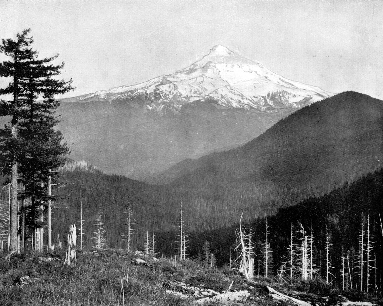Mount Hood, Oregon, EUA, 1893. de John L. Stoddard