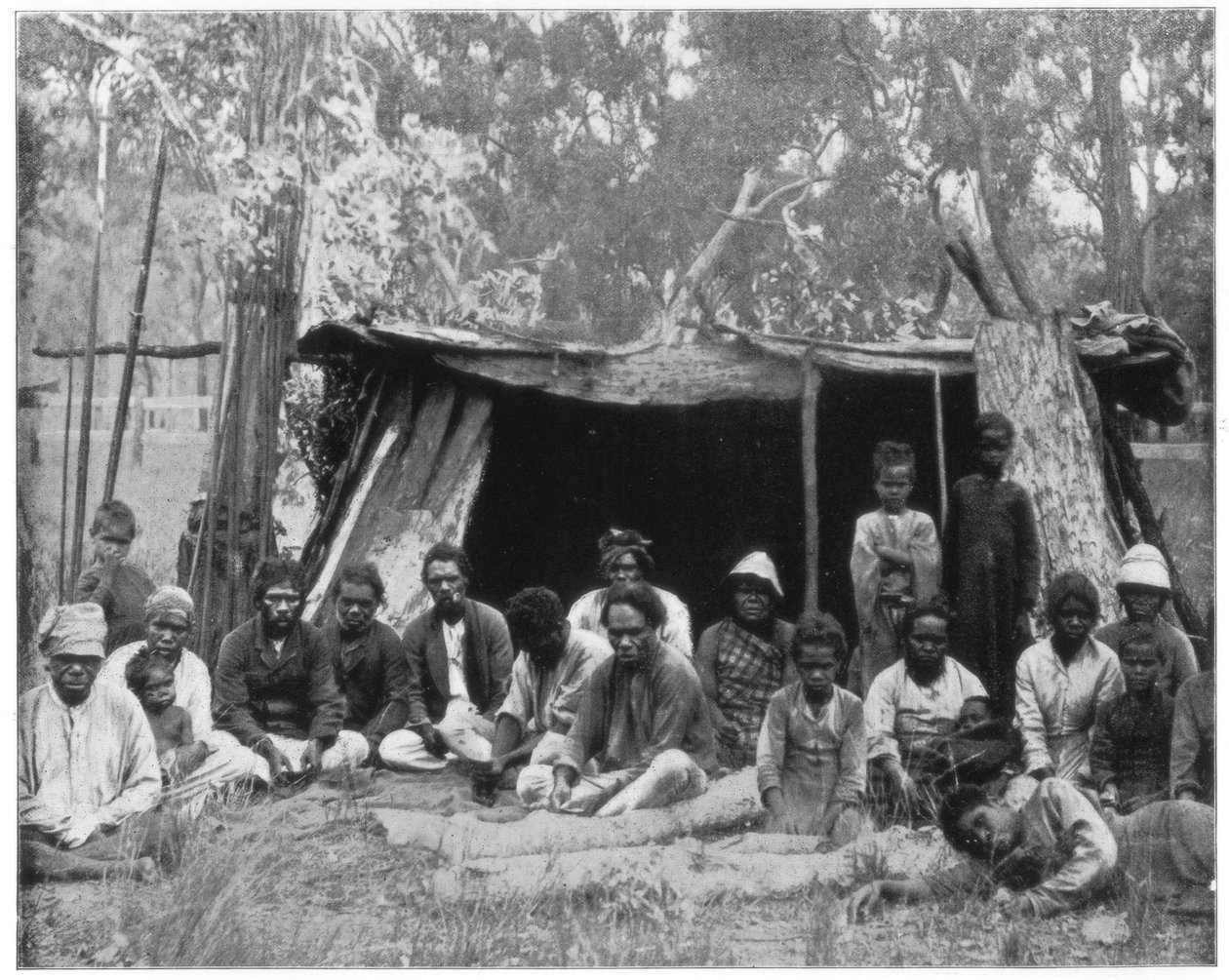 Nativos de Queensland, Austrália, final do século XIX de John L. Stoddard