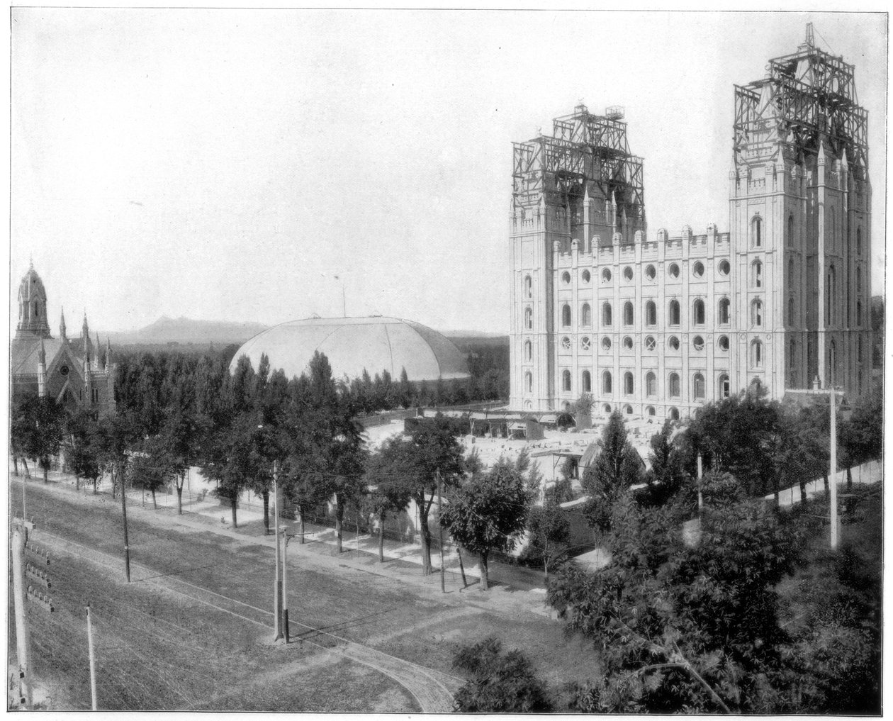 Novo Templo Mórmon, Salt Lake City, Utah, final do século XIX de John L. Stoddard
