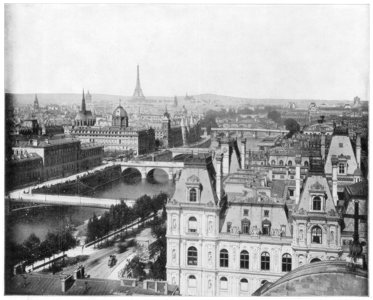 Panorama de Paris, França, final do século XIX. de John L. Stoddard
