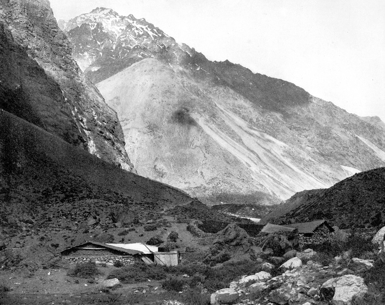 Passagem de Uspallata, Cordilheira dos Andes, América do Sul, 1893. de John L. Stoddard
