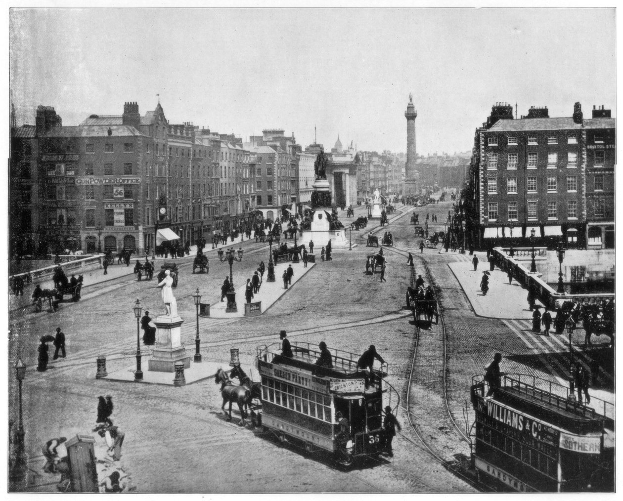 Sackville Street, Dublin, final do século XIX. de John L. Stoddard