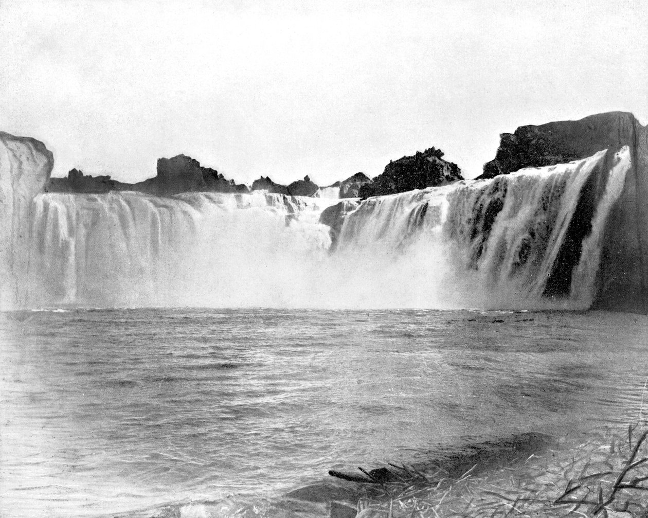 Shoshone Falls, Idaho, EUA, 1893. de John L. Stoddard