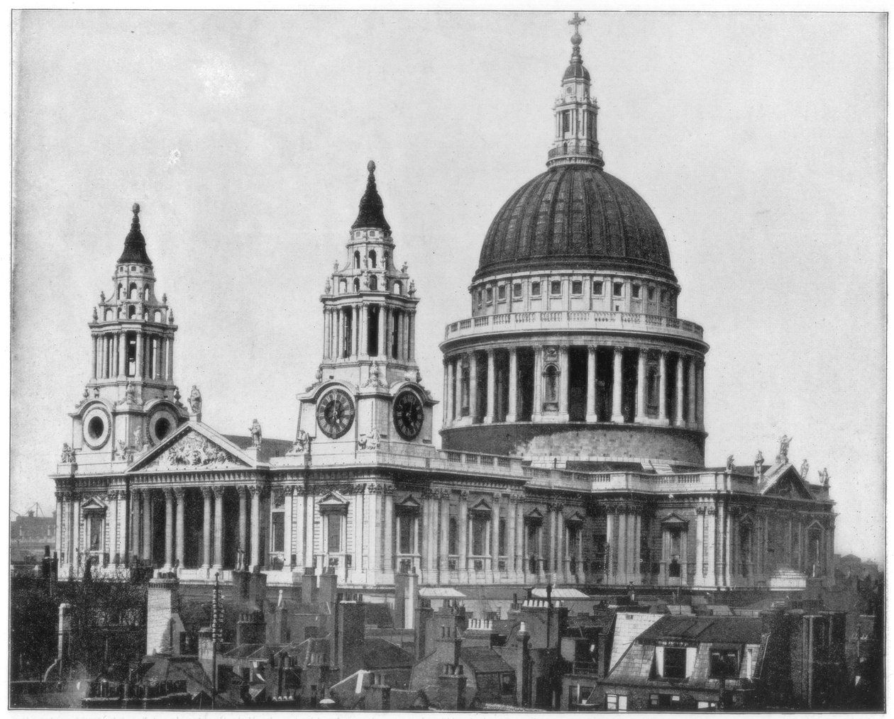 Catedral de St Pauls, Londres, final do século XIX. de John L. Stoddard