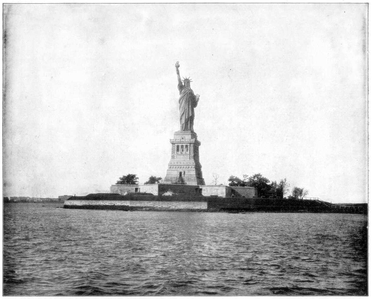 Estátua da Liberdade, Porto de Nova York, final do século XIX de John L. Stoddard