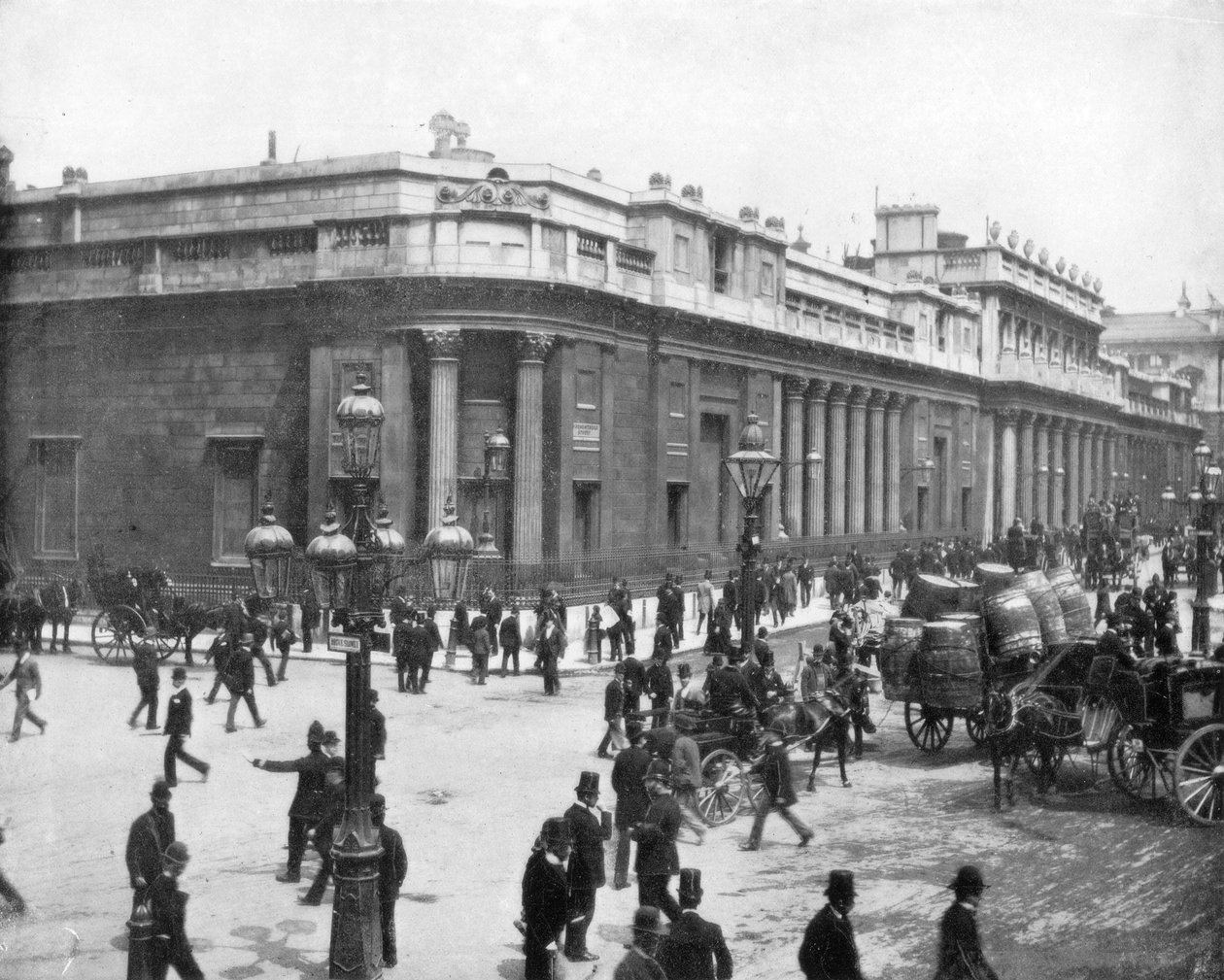 Banco da Inglaterra, Londres, final do século XIX. de John L. Stoddard
