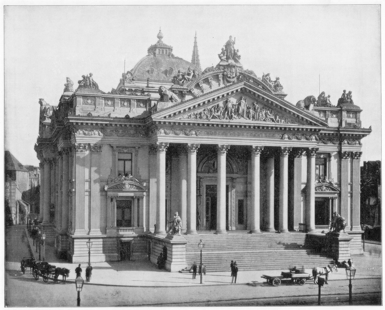 The Bourse, Bruxelas, final do século XIX de John L. Stoddard