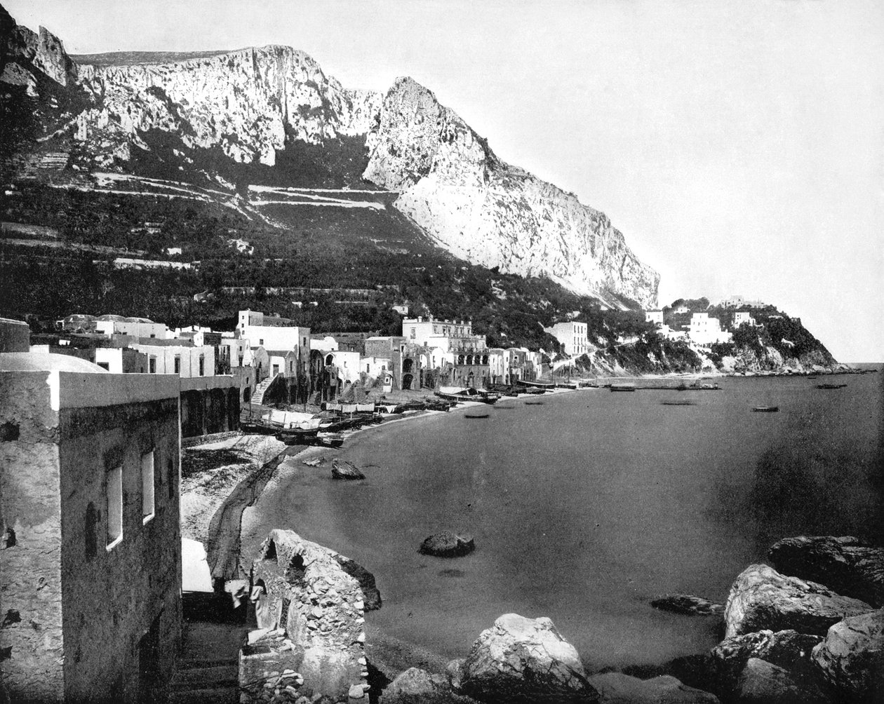 Marina, Capri, Itália, 1893. de John L. Stoddard
