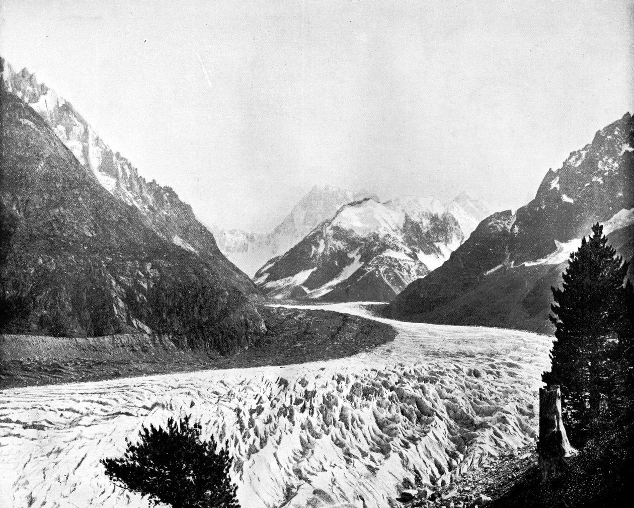 Mer De Glace, Suíça, 1893. de John L. Stoddard