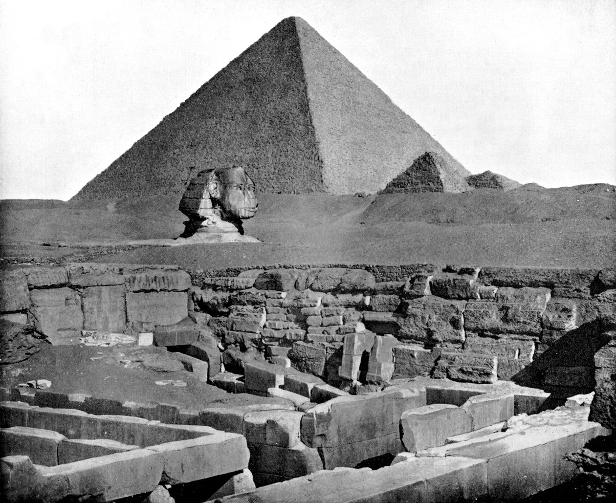 As Pirâmides e Esfinge, Egito, 1893. de John L. Stoddard
