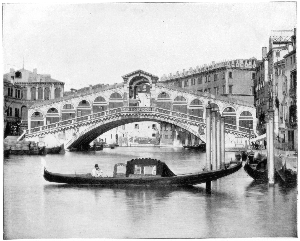 O Rialto, Veneza, final do século XIX. de John L. Stoddard