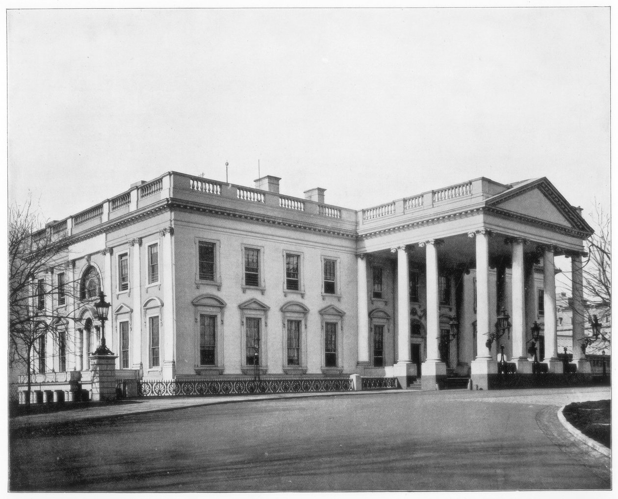A Casa Branca, Washington DC, final do século XIX. de John L. Stoddard