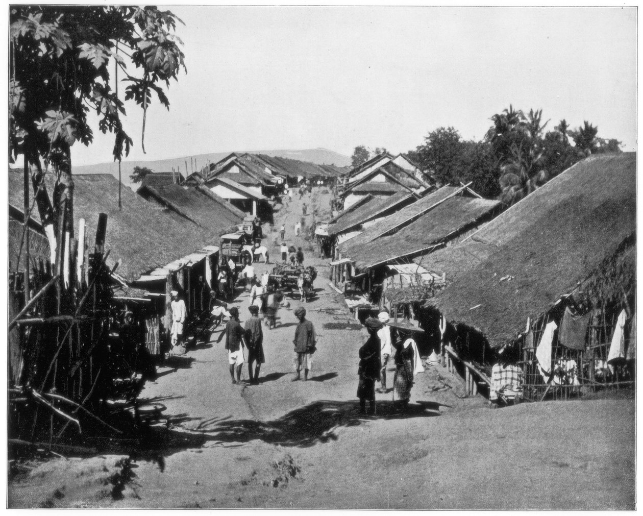 Aldeia perto de Calcutá, Índia, final do século XIX de John L. Stoddard