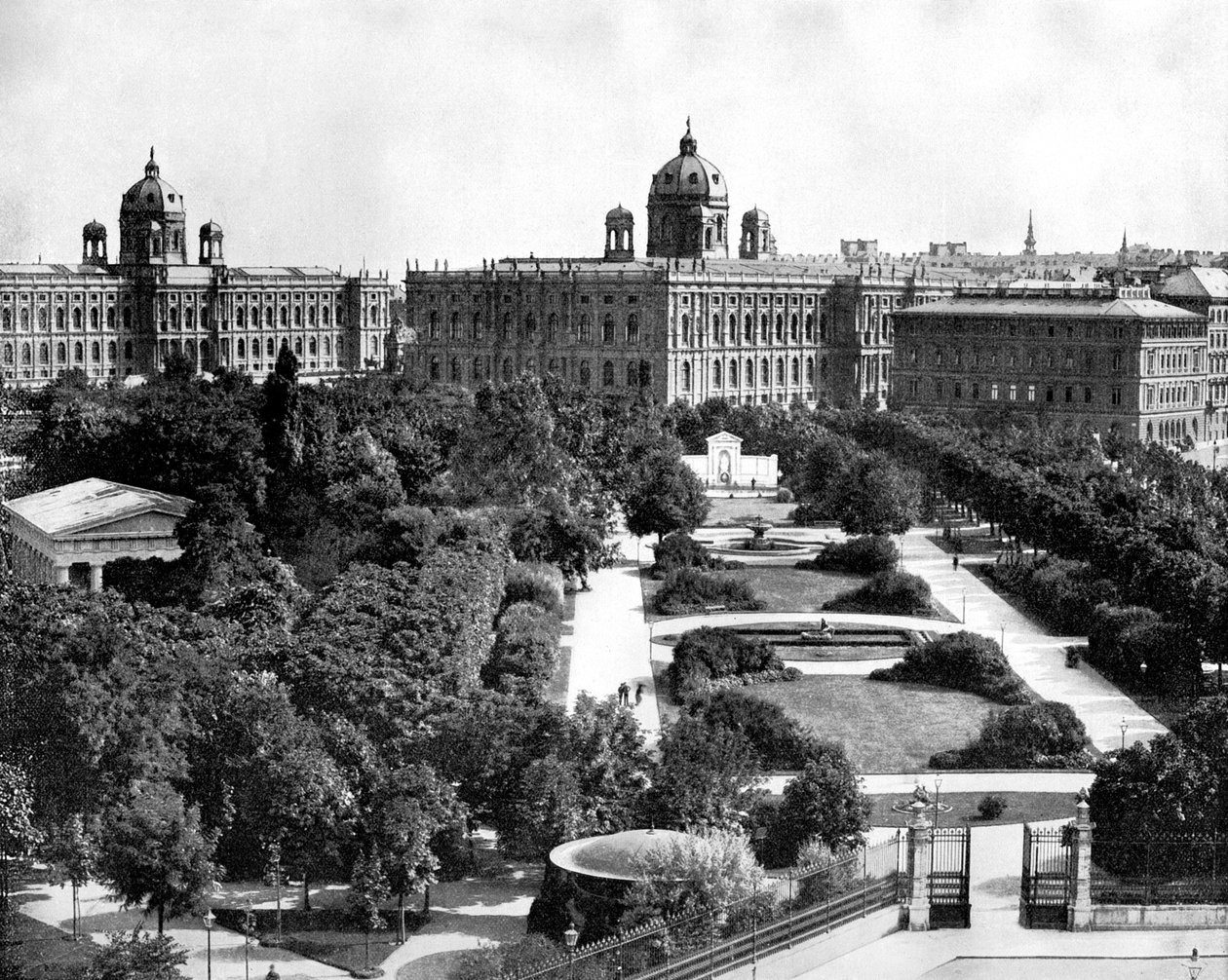 Volksgarten e Theseum, Viena, Áustria, 1893. de John L. Stoddard