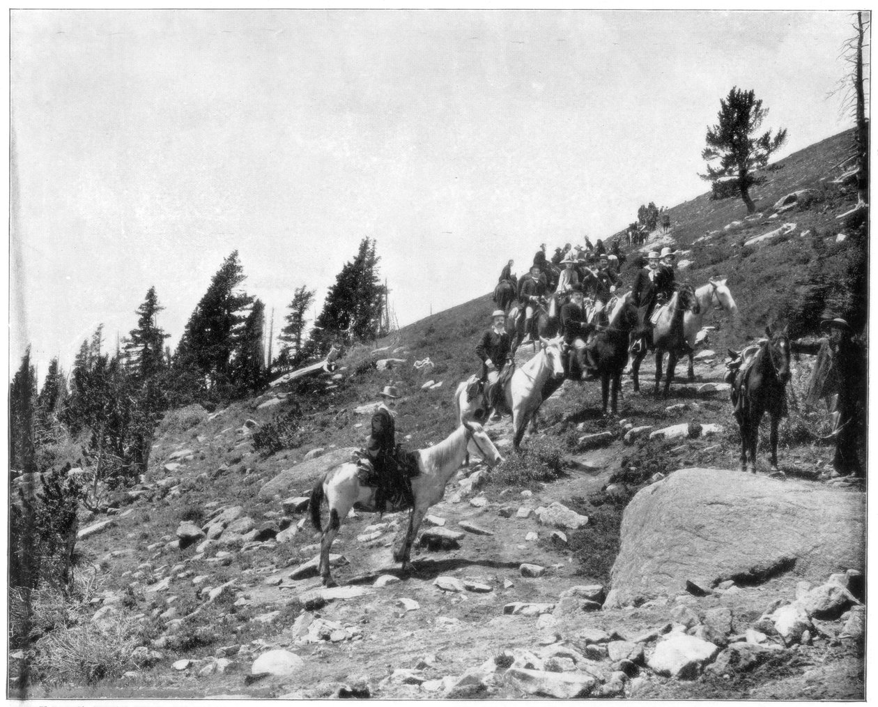 Windy Point, Pikes Peak, Colorado, final do século XIX. de John L. Stoddard