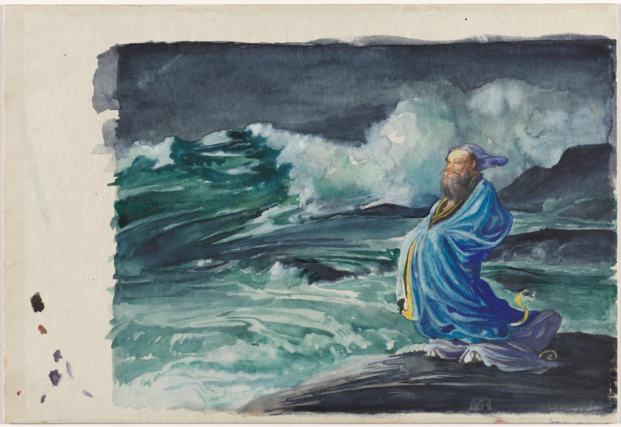 Um Rishi Agitando uma Tempestade de John La Farge