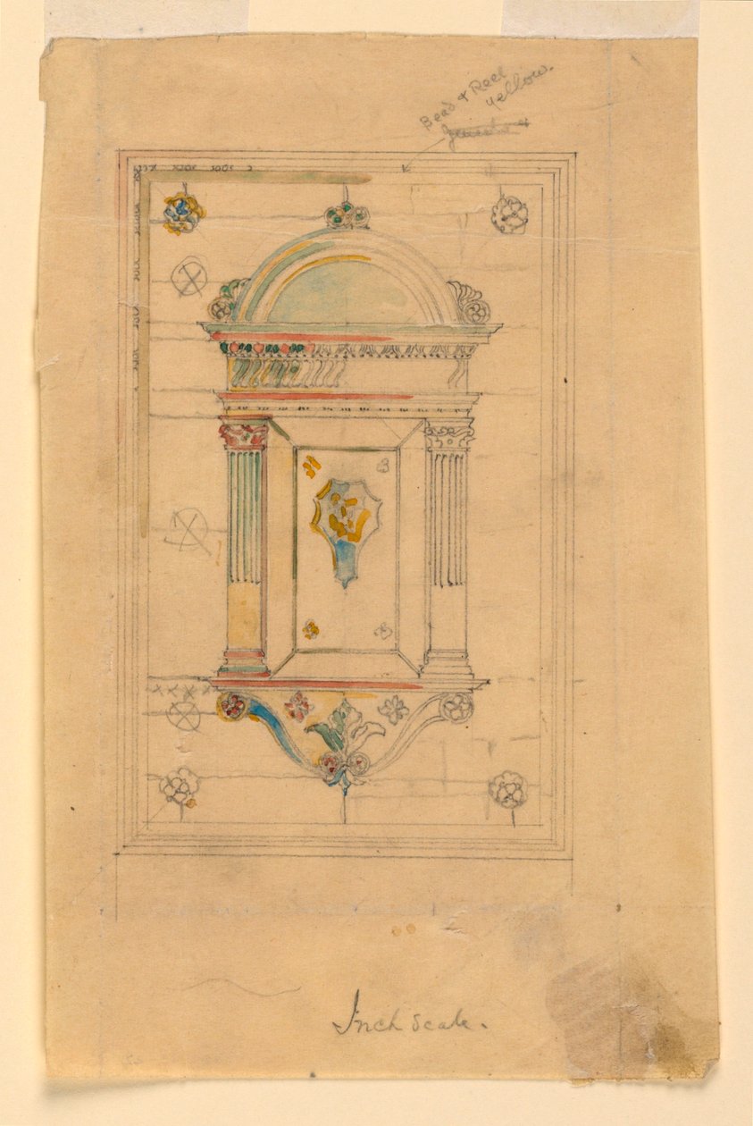 Projeto para um nicho de parede de John La Farge