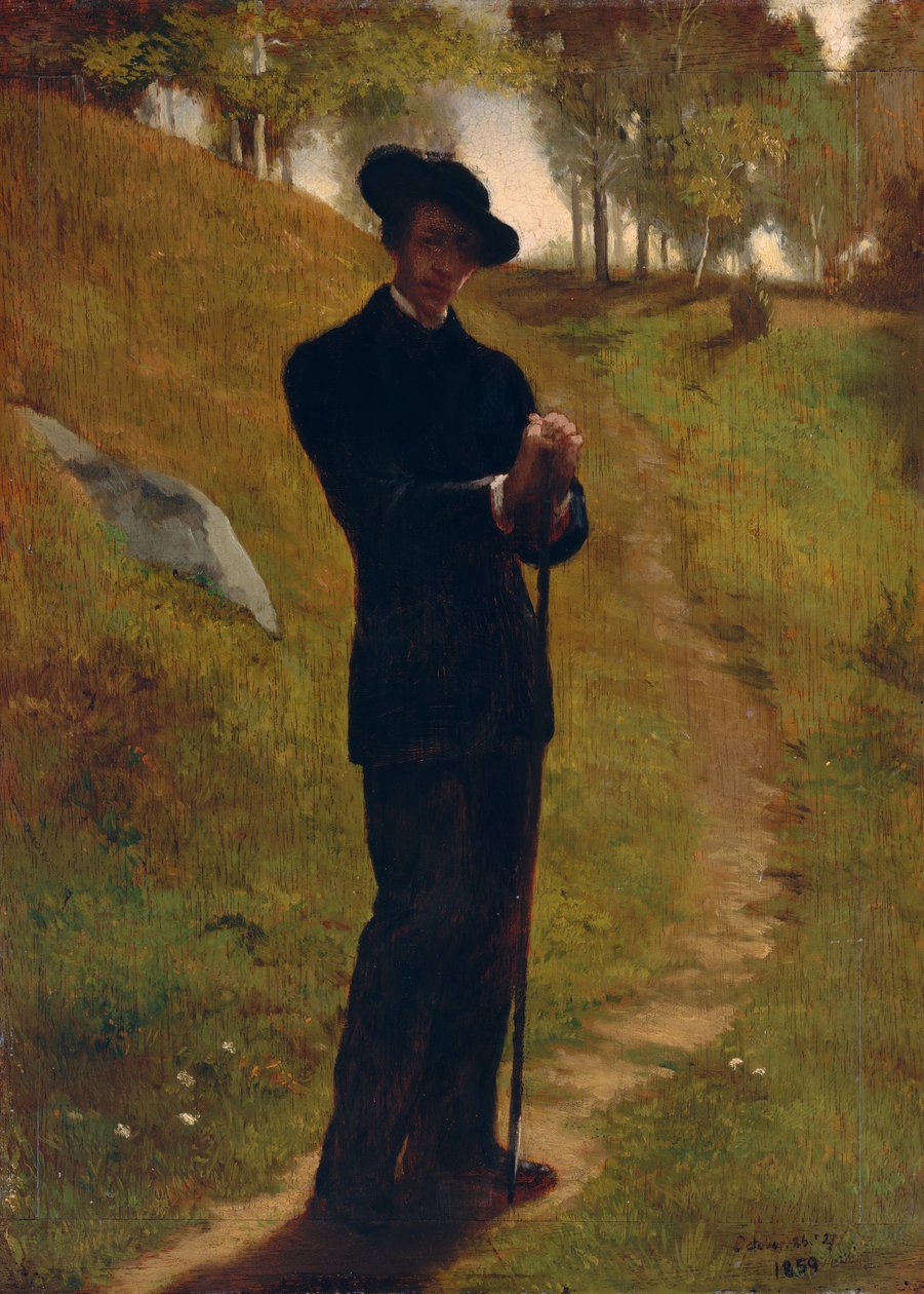 Retrato do Pintor, 1859. de John La Farge