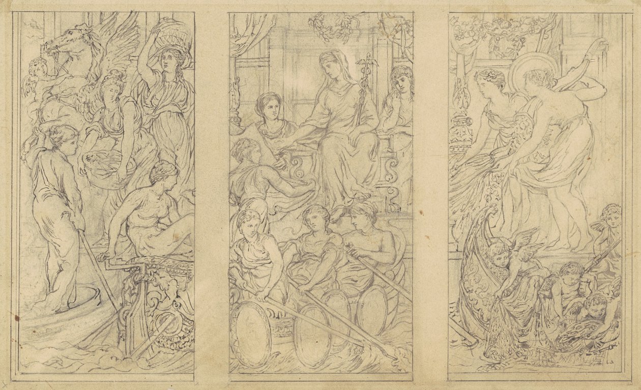 Estudo para "Comércio" de John La Farge