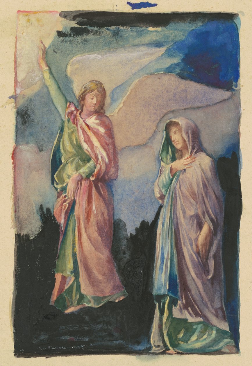 Estudo para "Fé" e "Esperança" de John La Farge