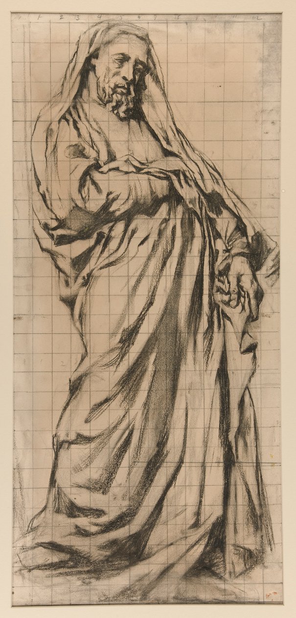 Estudo para a Igreja da Trindade: Jeremias de John La Farge