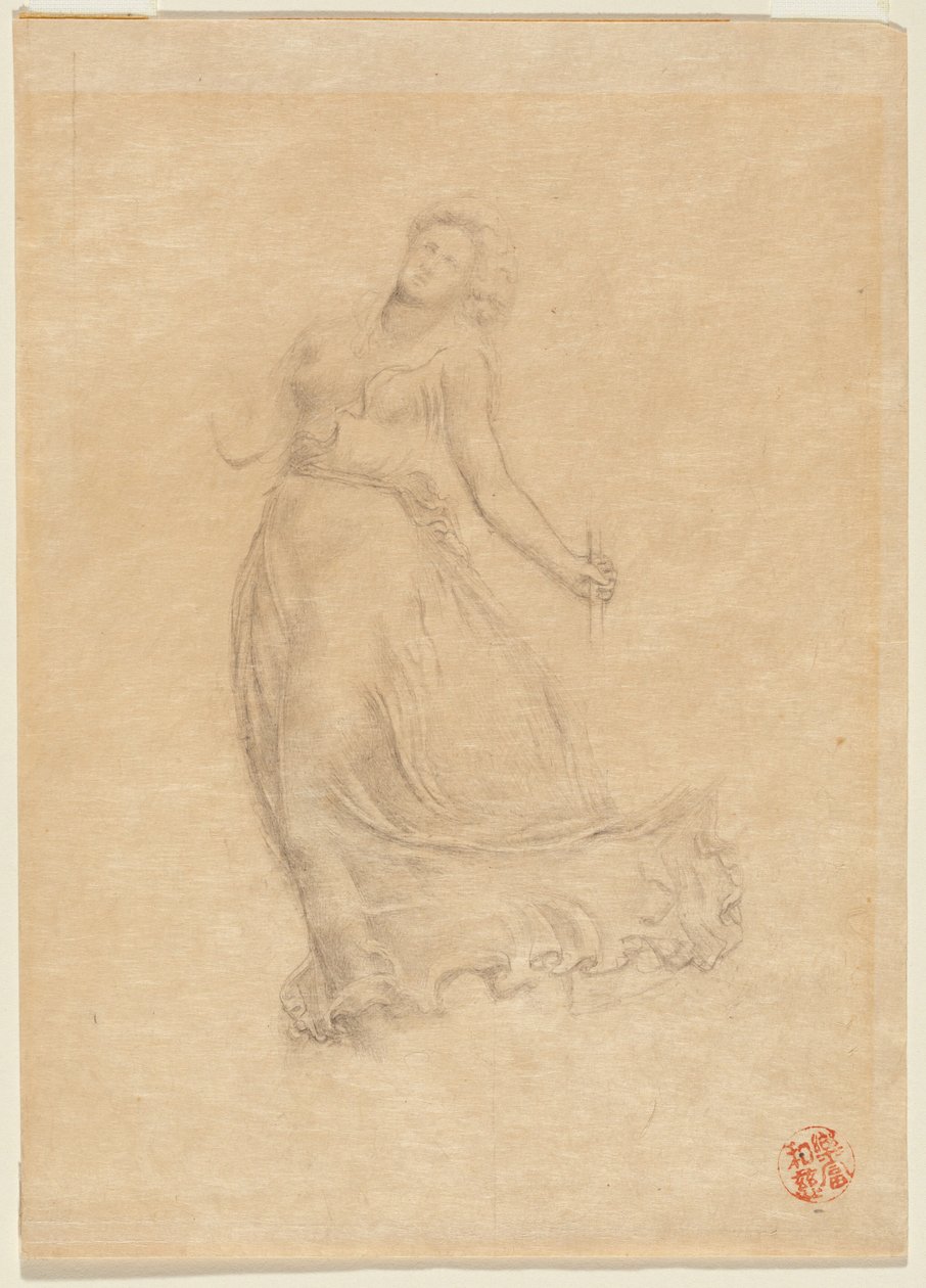 Figura alegórica feminina de John La Farge or Lafarge