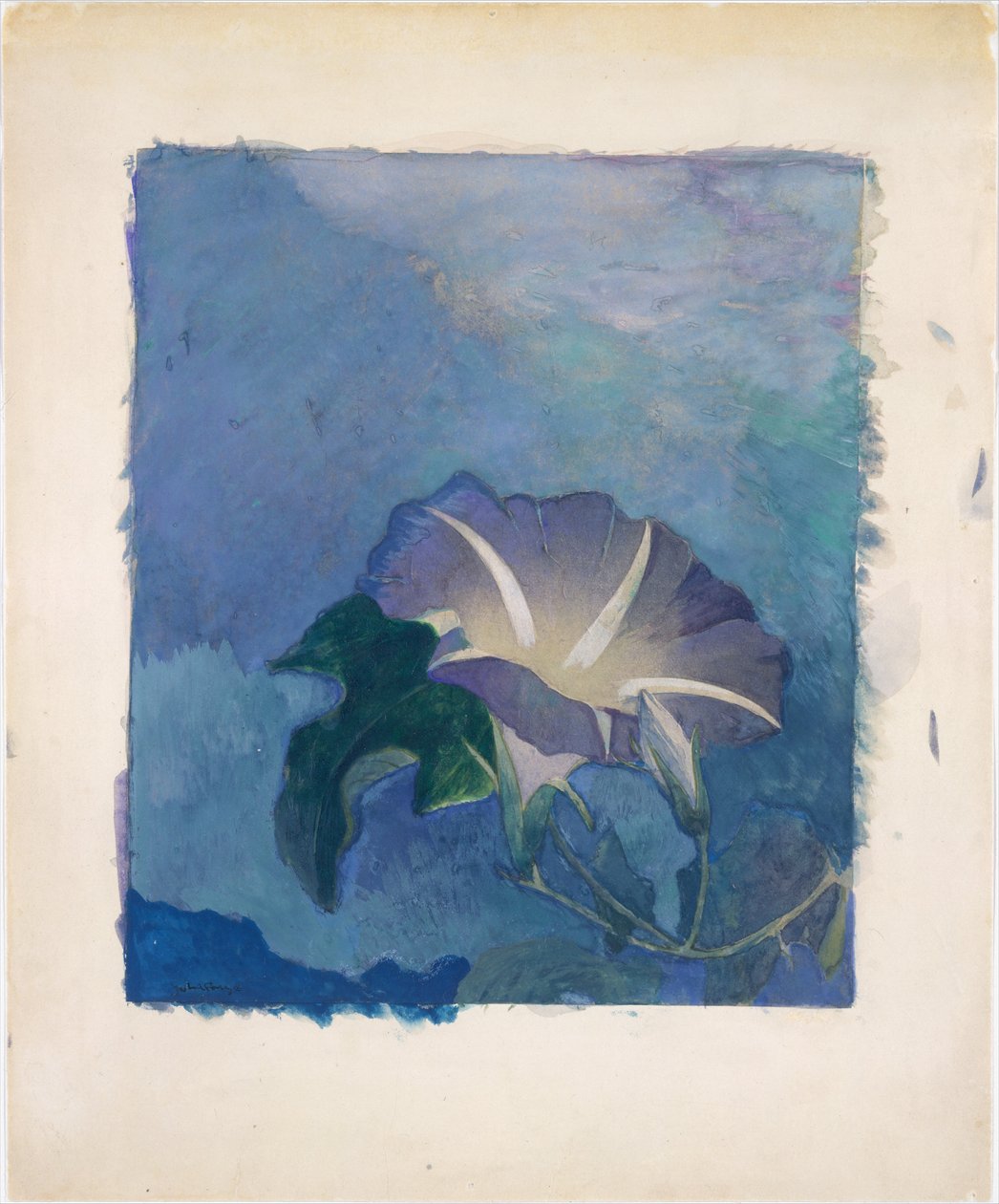 Noturno, c.1885 (aguarela) de John La Farge or Lafarge