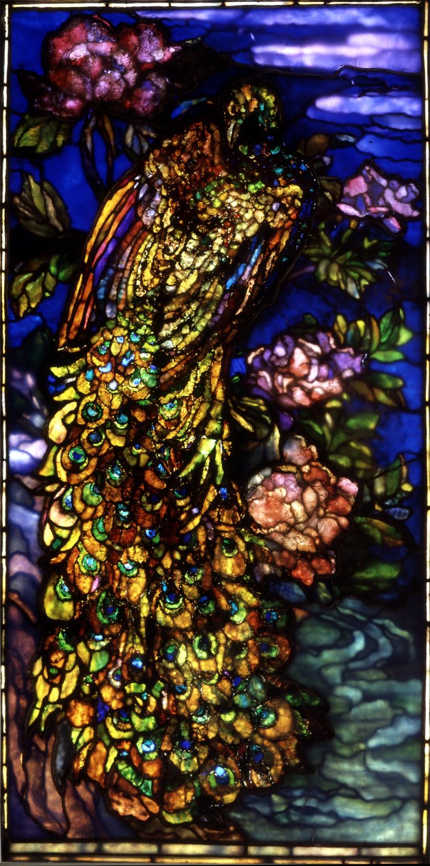 Janela do Pavão, 1892-1908 de John La Farge or Lafarge