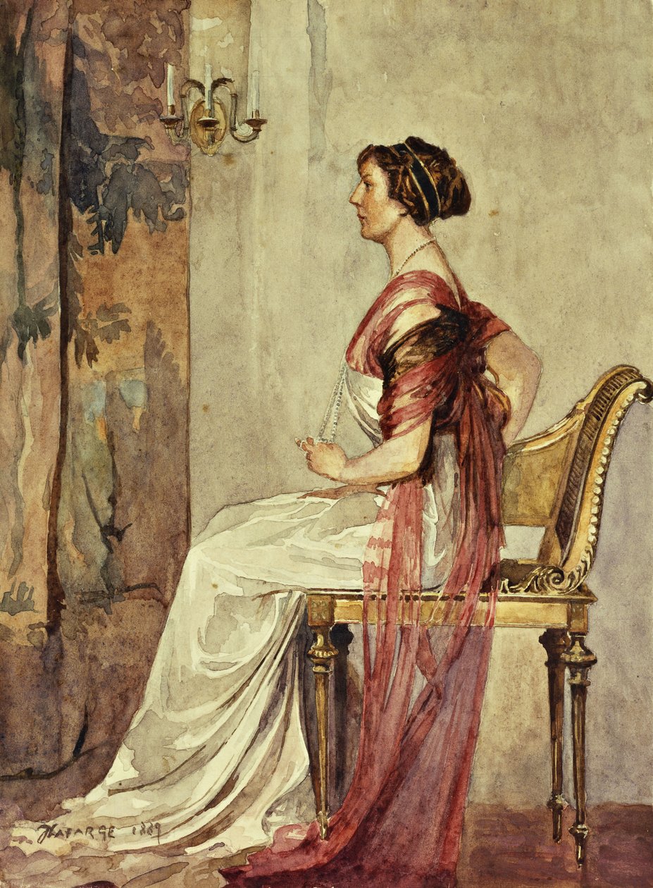Mulher sentada, de John La Farge or Lafarge