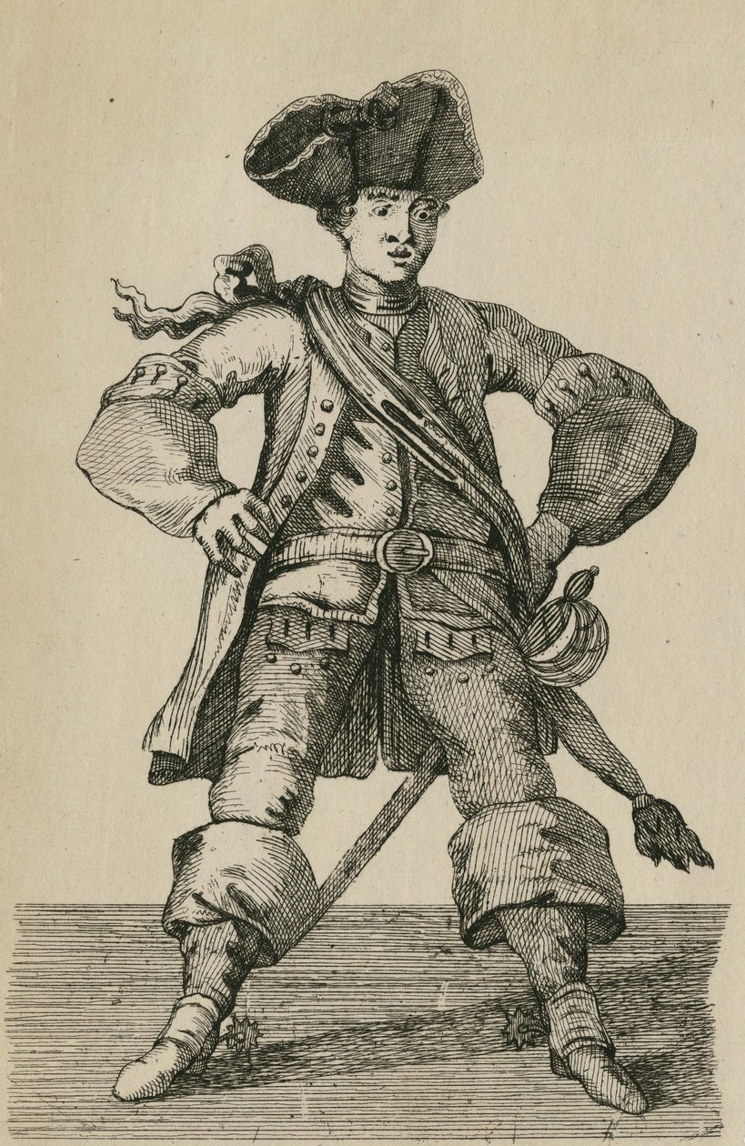 Cibber, no personagem da pistola antiga de John Laguerre