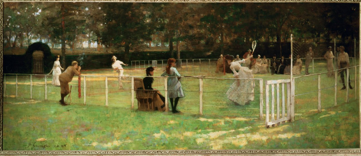 Um jogo de ténis (pintura sobre tela) de John Lavery