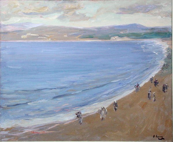 Praia, Tânger (óleo sobre tela) de John Lavery