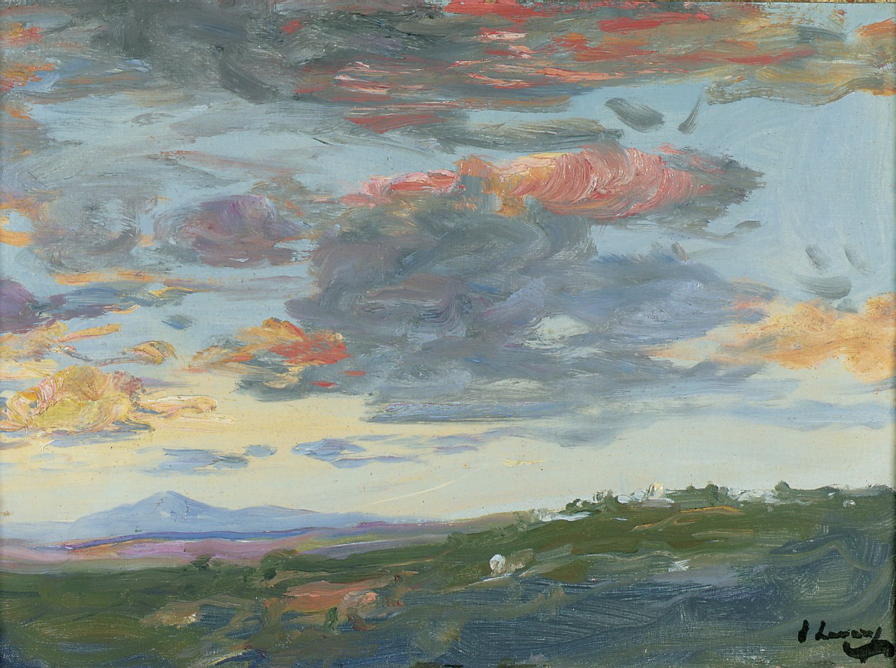 Noite, Tânger (óleo sobre tela) de John Lavery