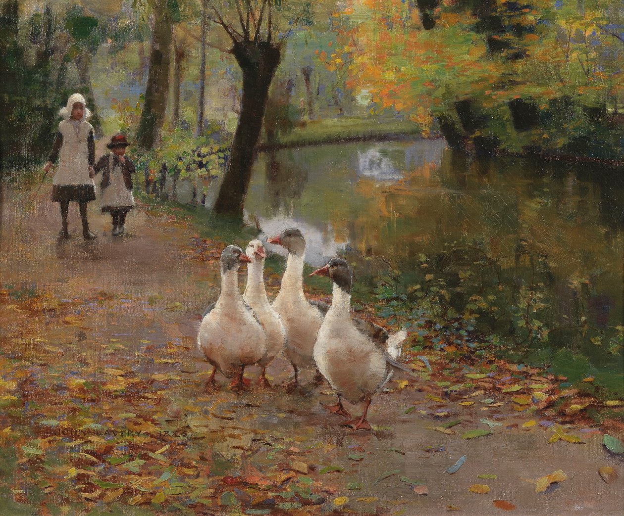 Meninas de ganso, 1885 de John Lavery