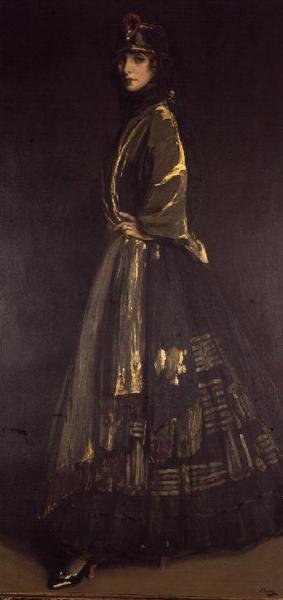 Aveleira em Preto e Ouro (óleo sobre tela) de John Lavery
