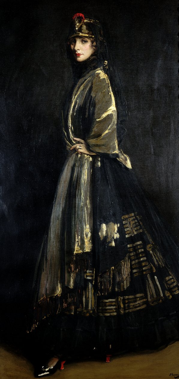 Avelã em preto e dourado, 1916 de John Lavery