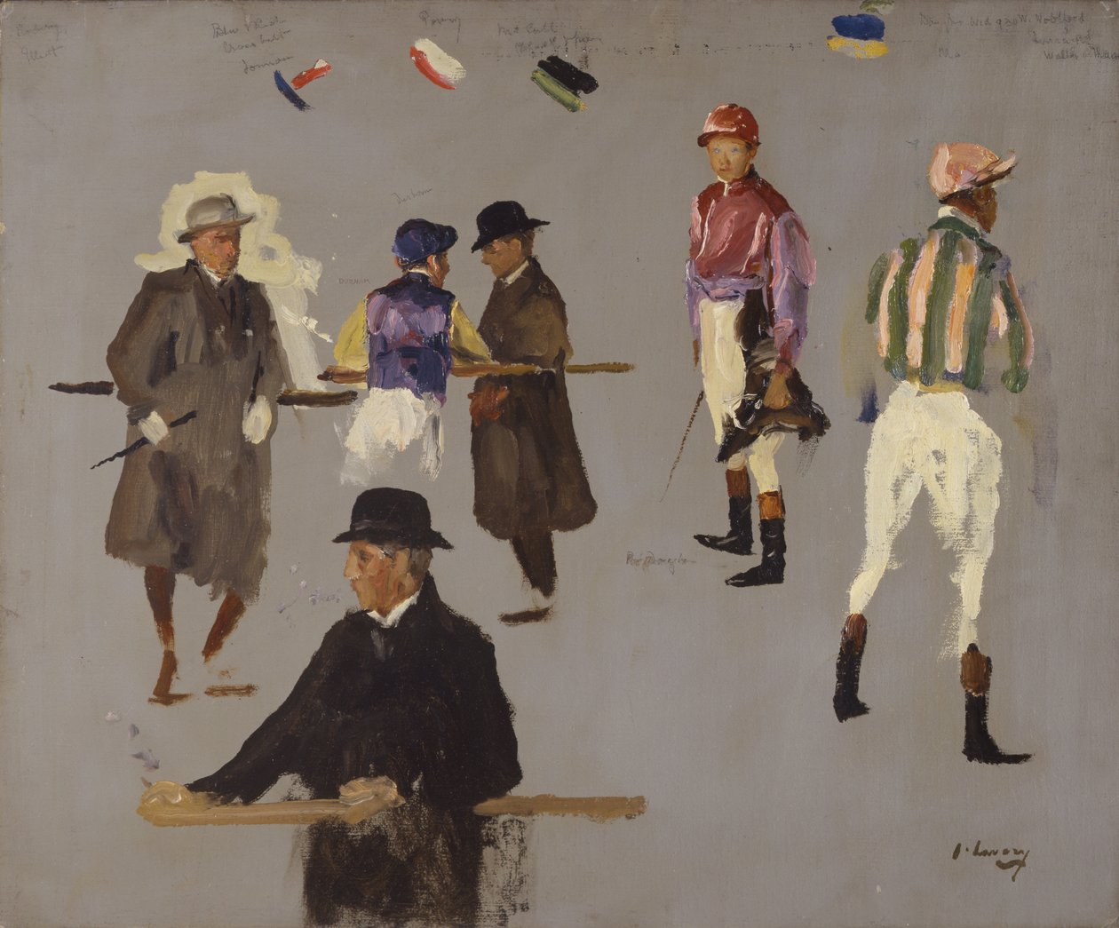 Jóqueis e Proprietários na Epsom de John Lavery